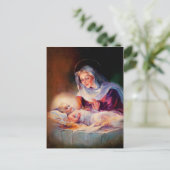 Madonna en kind. Briefkaarten voor fijne kerst (Staand voorkant)