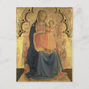 Madonna en Kind, centraal paneel van een triptych Briefkaart