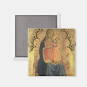 Madonna en Kind, centraal paneel van een triptych Magneet (Voorkant / Achterkant)