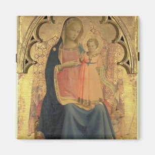 Madonna en Kind, centraal paneel van een triptych Magneet