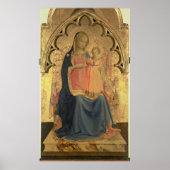 Madonna en Kind, centraal paneel van een triptych Poster (Voorkant)