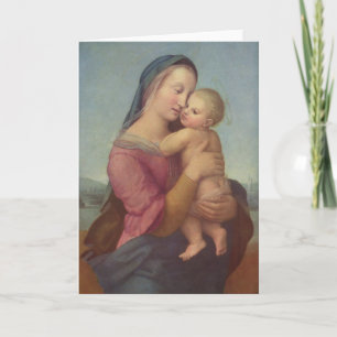 Madonna en Kind (de Tempo's Madonna) door Raphael Feestdagen Kaart