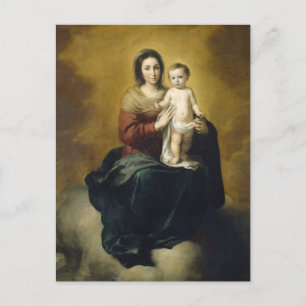 Madonna en Kind door Bartolome Esteban Murillo Briefkaart