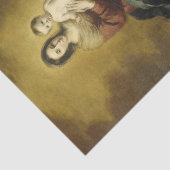 Madonna en Kind, Fine Art Kerst Tissue Papier (Detail)