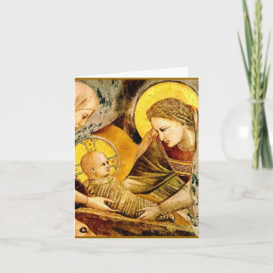 Madonna en kind - Giotto -1266 Feestdagen Kaart