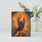 Madonna en kind in Glory ... Briefkaart (Staand voorkant)