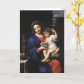 Madonna en kind kaart (Gele Bloem)