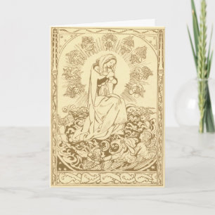 Madonna en kind kerst Kaart
