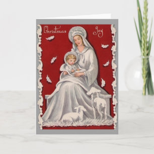 Madonna en kind kerst Kaart