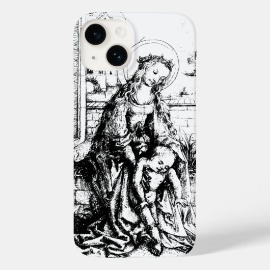 Madonna en kind Maagd Maria Case-Mate iPhone Case (Achterkant)