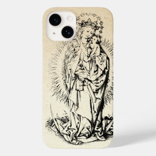 Madonna en kind Maagd Maria Case-Mate iPhone Case (Achterkant)