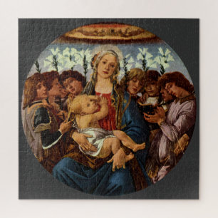 Madonna en Kind met acht engelen van Botticelli Legpuzzel