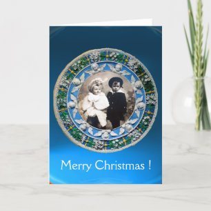 MADONNA EN KIND MET ANGELS, FOTO-TEMPLATE FEESTDAGEN KAART