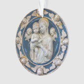 Madonna en kind met cherubs van Della Robbia Ornament (voorkant)
