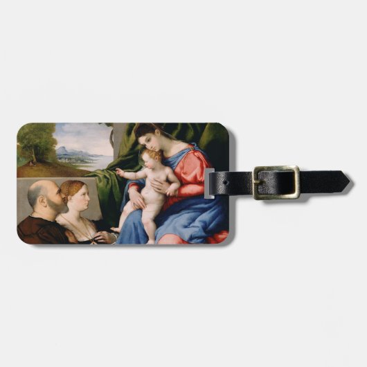 Madonna en kind met de Baby Sint John Bagagelabel (Voorkant horizontaal)