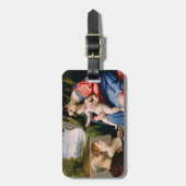 Madonna en kind met de Baby Sint John Bagagelabel (Voorkant verticaal)