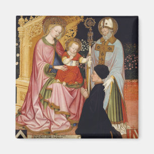 Madonna en kind met de donor magneet