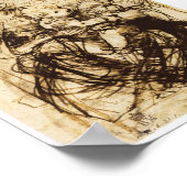 Madonna en kind met een Cat, Leonardo da Vinci Poster (Hoek)