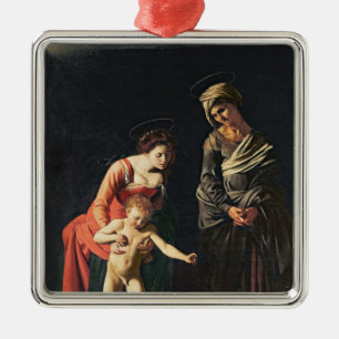 Madonna en kind met een Serpent, 1605 Metalen Ornament