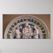 Madonna en kind met engelen Luca Della Robbia Poster (Voorkant)