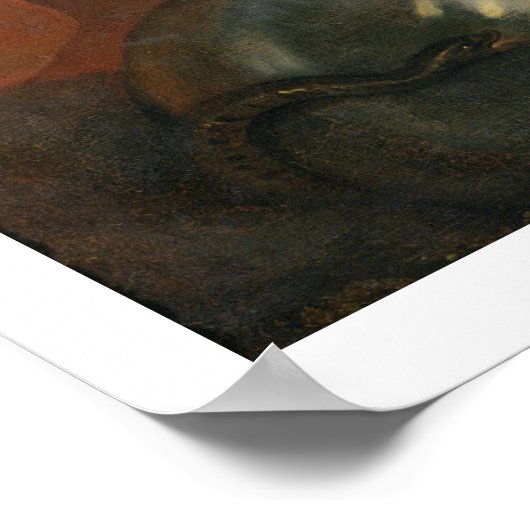 Madonna en kind met engelen poster (Hoek)