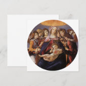 Madonna en kind met engelen van Sandro Botticelli (Voorkant / Achterkant)
