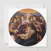 Madonna en kind met engelen van Sandro Botticelli (Voorkant)