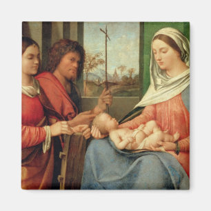 Madonna en kind met heiligen 2 magneet