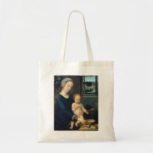Madonna en kind met melksoep - Gerard David - Tote Bag
