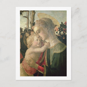 Madonna en Kind met Sint-John de Baptist, detai Briefkaart