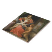 Madonna en kind met Sint-John de Baptist Tegeltje (Zijkant)