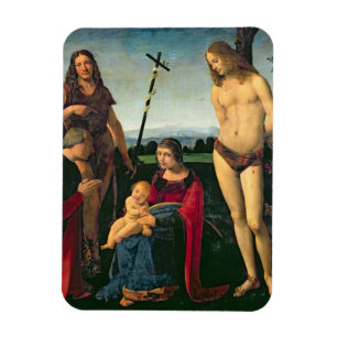 Madonna en kind met SS. John the Baptist and Se Magneet