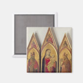 Madonna en kind met SS. Nicholas en Proculus, Magneet (Voorkant / Achterkant)