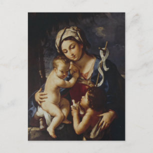 Madonna en kind met St. John van Sirani Briefkaart