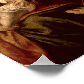 Madonna en kind met vier staatsmannen poster (Hoek)