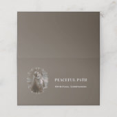 Madonna en kind met zilveren Lijst Afsprakenkaart (Buitenkant ongevouwen)