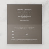 Madonna en kind met zilveren Lijst Afsprakenkaart (Binnenkant ongevouwen)