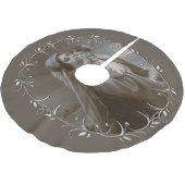 Madonna en kind met zilveren Lijst Kerstboom Rok (Gekanteld)