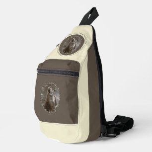 Madonna en kind met zilveren Lijst Sling Bag