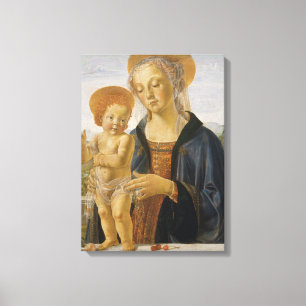 Madonna en kind, ongeveer 1470 canvas afdruk