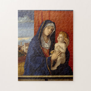 Madonna en kind, ongeveer 1485 legpuzzel