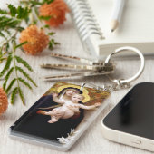 Madonna en kind - Religieuze Magnet Sleutelhanger (Voorkant Rechts)