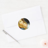Madonna en kind ronde sticker (Envelop)