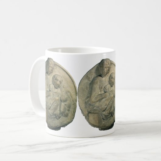 Madonna en Kind, Tondo Pitti door Michelangelo Koffiemok (Voorkant links)