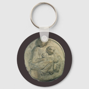 Madonna en Kind, Tondo Pitti door Michelangelo Sleutelhanger
