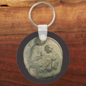 Madonna en Kind, Tondo Pitti door Michelangelo Sleutelhanger (Achterkant)