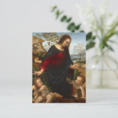 Madonna en kind van het Leonardo da Vinci-Briefkaa Briefkaart (Staand voorkant)