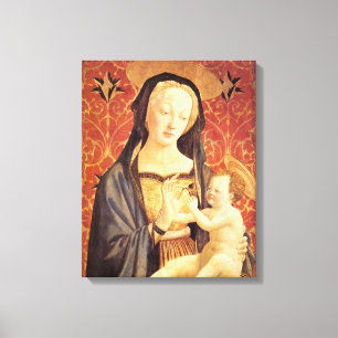 Madonna en Kind - Veneziano - c1432 Canvas Afdruk