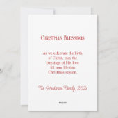 Madonna en kind Vintage Kerst Kaart (Achterkant)