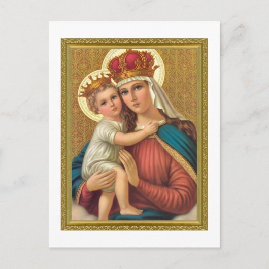 MADONNA- EN KINDERKAART BRIEFKAART (Voorkant)